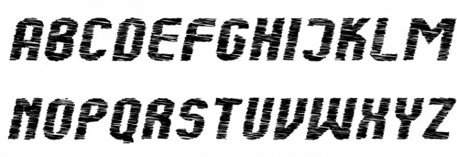 Kumba Scrawl Bold Expanded Italic Fuentes MAYÚSCULAS