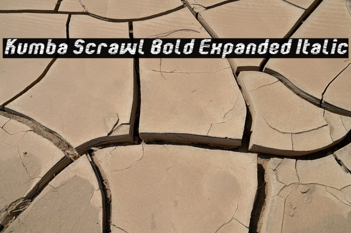 Kumba Scrawl Bold Expanded Italic Example 3