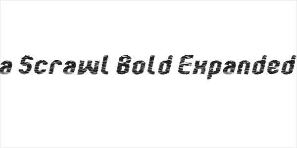 Kumba Scrawl Bold Expanded Italic Logo