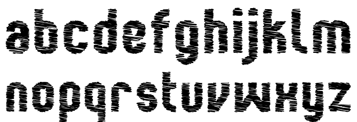 Kumba Scrawl Bold Font LOWERCASE
