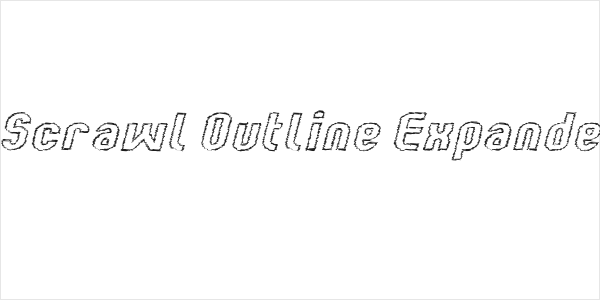 Kumba Scrawl Outline Expanded Italic Logo