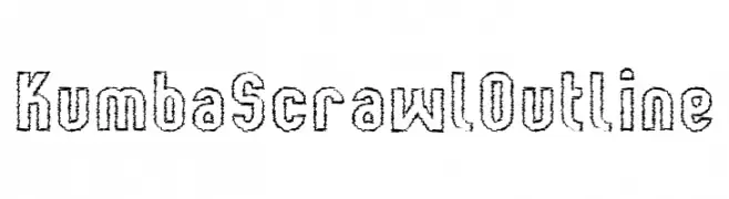 Kumba Scrawl Outline  Fuentes Gratis Descargar