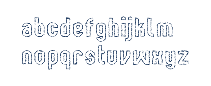 Kumba Scrawl Outline Lowercase