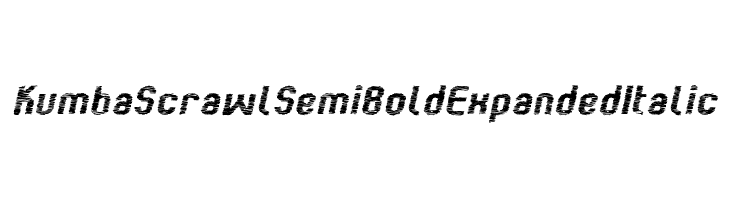 Kumba Scrawl SemiBold Expanded Italic  Descarca Fonturi Gratis