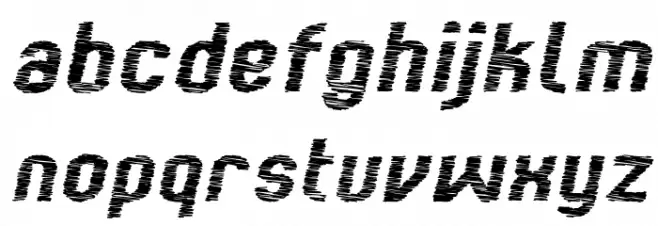 Kumba Scrawl SemiBold Expanded Italic फ़ॉन्ट लोअरकेस