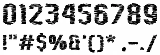 Kumba Scrawl SemiBold Expanded Font OTHER CHARS