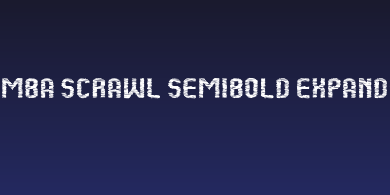 Kumba Scrawl SemiBold Expanded Social Header