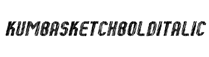 Kumba Sketch Bold Italic  Free Fonts Download