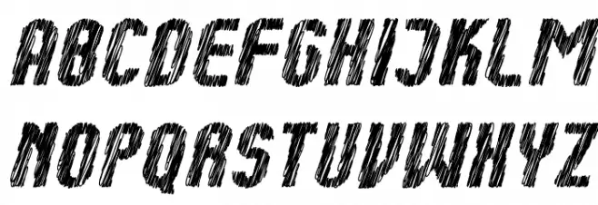 Kumba Sketch Bold Italic Fonte MAIÚSCULAS
