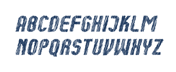 Kumba Sketch Bold Italic Lowercase