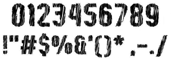 Kumba Sketch Bold Font OTHER CHARS