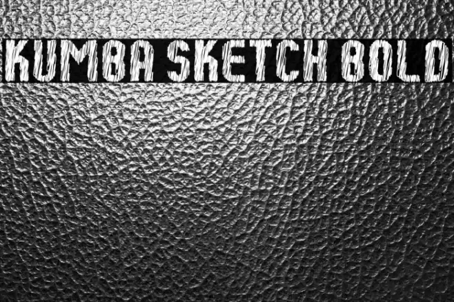 Kumba Sketch Bold Font examples