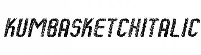 Kumba Sketch Italic  baixar fontes gratis
