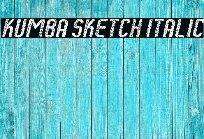 Kumba Sketch Italic Example 1