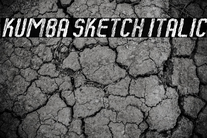 Kumba Sketch Italic Example 3