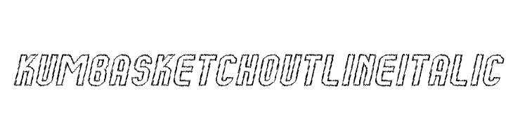 Kumba Sketch Outline Italic  Descarca Fonturi Gratis