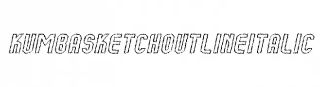 Kumba Sketch Outline Italic  baixar fontes gratis