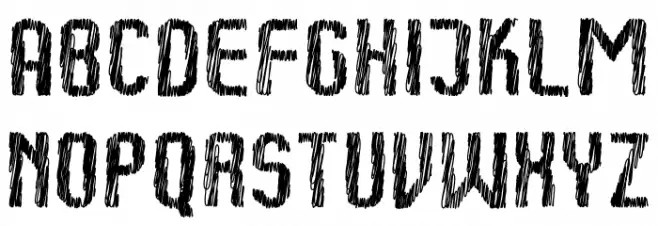 Kumba Sketch Regular Шрифта ВЕРХНИЙ