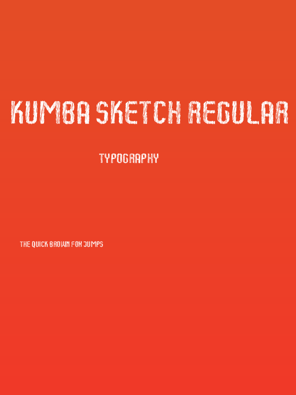 Kumba Sketch Regular Poster