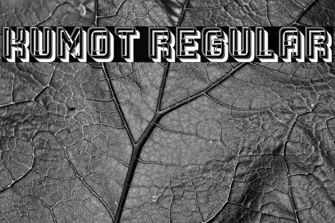 Kumot Regular Font examples