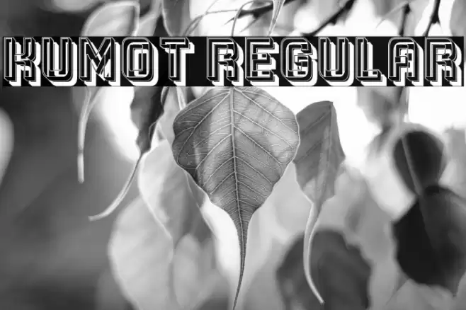 Kumot Regular Font examples