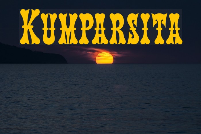 Kumparsita Font examples