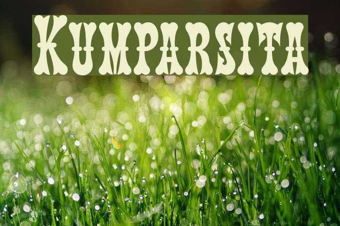 Kumparsita Font examples