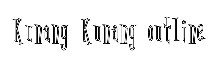 Kunang Kunang outline  Free Fonts Download