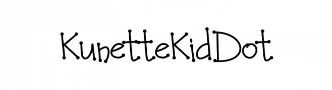 Kunette Kid Dot  les polices de caractères gratuit tlcharger