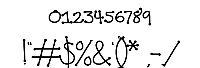 Kunette Kid Dot Font OTHER CHARS