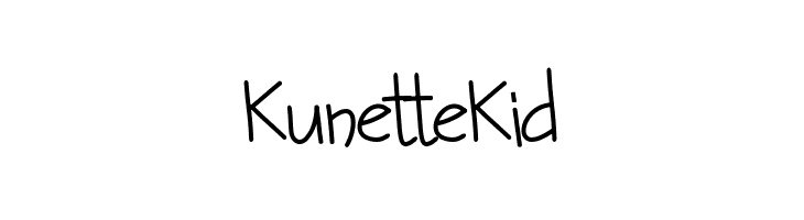 Kunette Kid  नि: शुल्क फ़ॉन्ट्स डाउनलोड