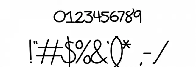 Kunette Kid Font OTHER CHARS