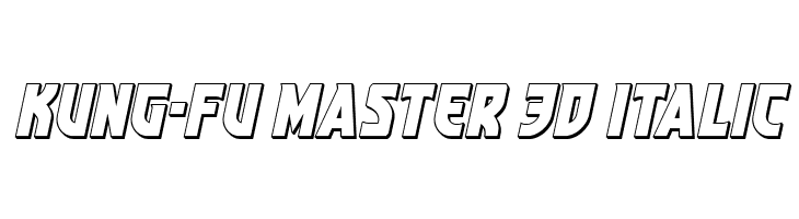 Kung-Fu Master 3D Italic  Fuentes Gratis Descargar