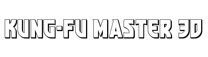 Kung-Fu Master 3D  नि: शुल्क फ़ॉन्ट्स डाउनलोड