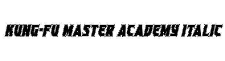 Kung-Fu Master Academy Italic  免费字体下载