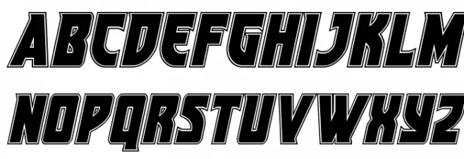Kung-Fu Master Academy Italic Шрифта ВЕРХНИЙ