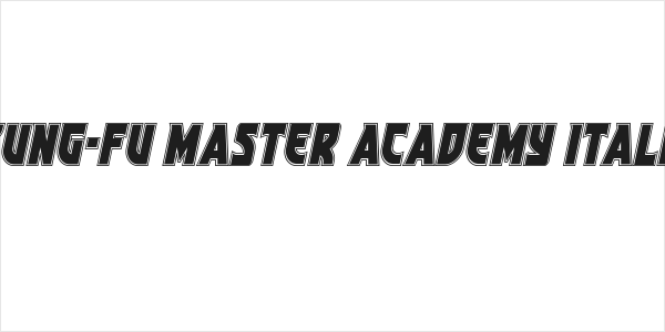 Kung-Fu Master Academy Italic Logo