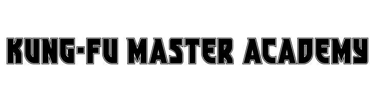 Kung-Fu Master Academy  フリーフォントのダウンロード