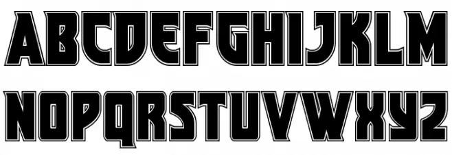 Kung-Fu Master Academy Schriftart Groß
