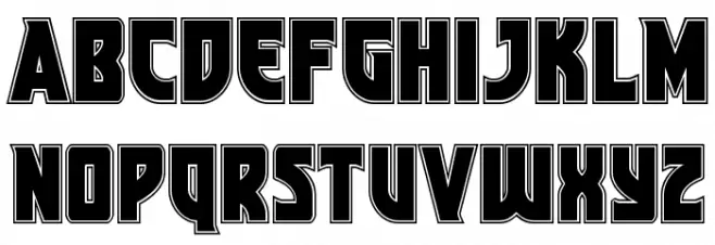 Kung-Fu Master Academy फ़ॉन्ट लोअरकेस