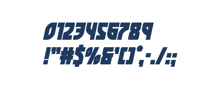 Kung-Fu Master Bold Italic Other Characters