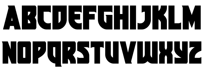 Kung-Fu Master Bold Font LOWERCASE