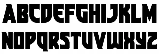 Kung-Fu Master Bold Font LOWERCASE