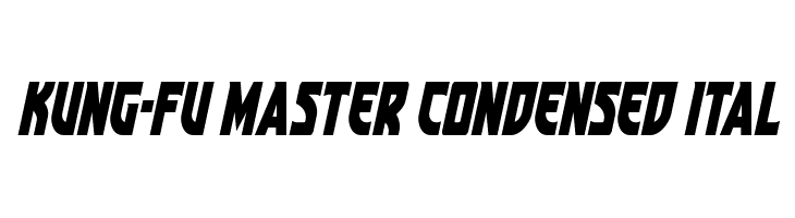 Kung-Fu Master Condensed Ital  les polices de caractères gratuit tlcharger