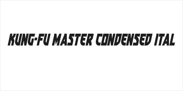 Kung-Fu Master Condensed Ital Logo