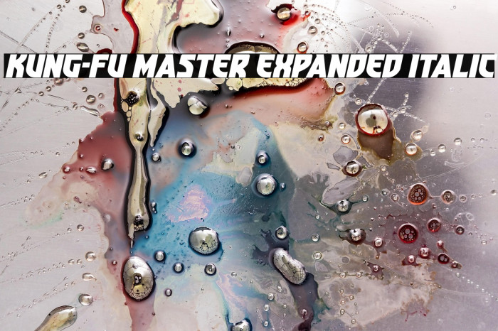 Kung-Fu Master Expanded Italic Example 1
