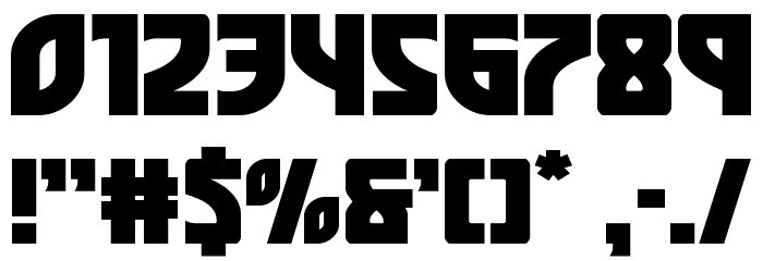 Kung-Fu Master Expanded Font OTHER CHARS
