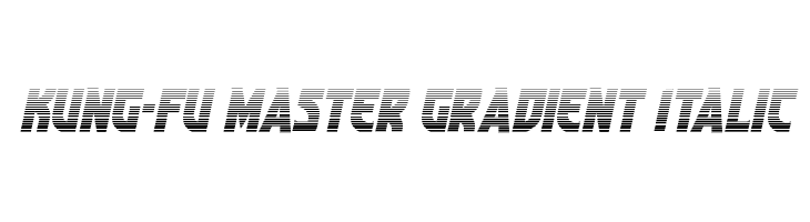 Kung-Fu Master Gradient Italic  font caratteri gratis