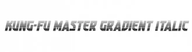 Kung-Fu Master Gradient Italic  baixar fontes gratis