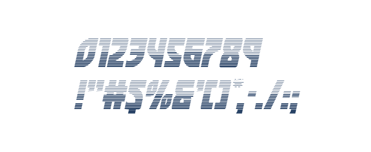 Kung-Fu Master Gradient Italic Other Characters